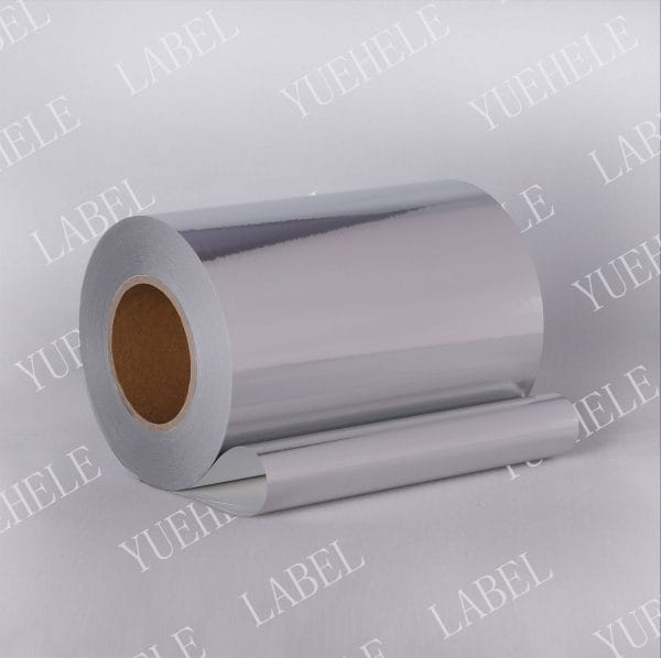 silver metalized paper with psa for label printing​