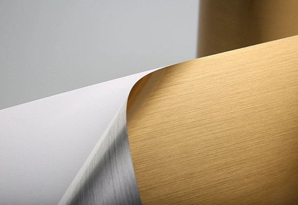 The Allure of Brushed Gold label