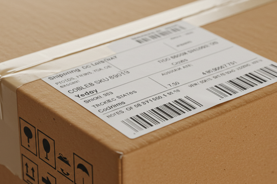 shipping label paper